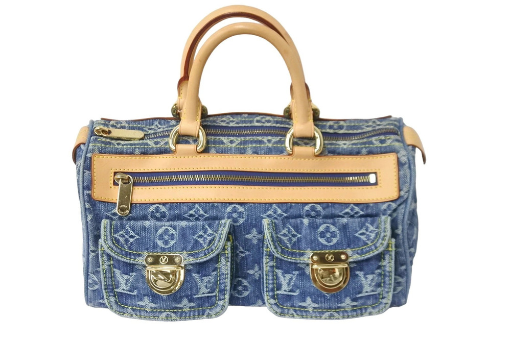 Louis Vuitton Neo Speedy Handbag Monogram Denim